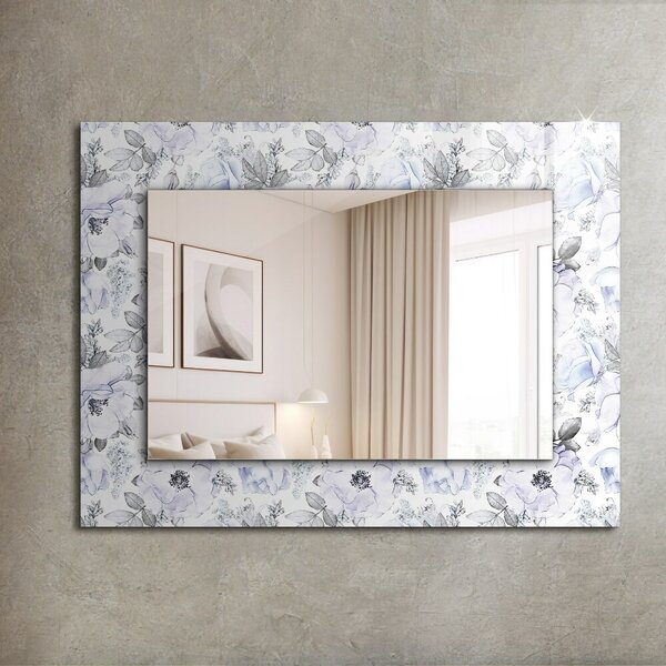 Oglindomat.ro Decoratiuni perete cu oglinda Decoratiuni perete cu oglinda Flori și frunze lpp-00010869