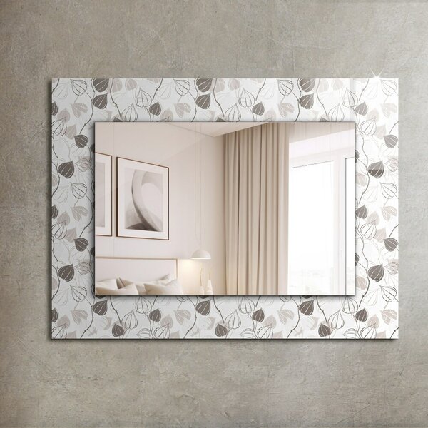 Oglindomat.ro Oglinda decor perete Oglinda decor perete Motiv de frunze lpp-00012969