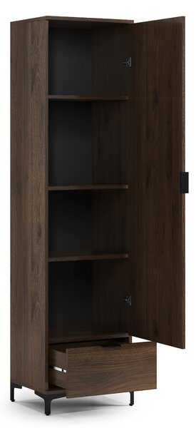 Mazzoni Dulap LANA SZ-50 Nuc Elegant - GARDEROBĂ CU O UȘĂ CU SERTAR