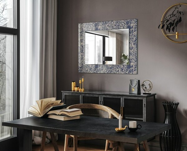 Oglindomat.ro Decor oglinda Decor oglinda Model floral pe țesătură lpp-00020756