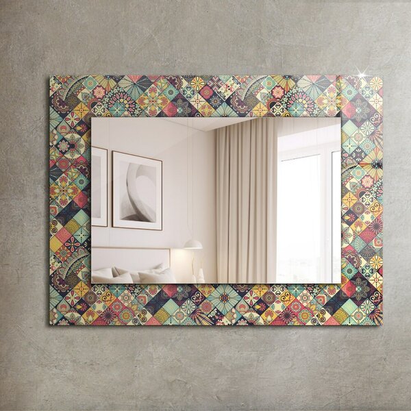 Oglindomat.ro Oglinda rama cu imprimeu Oglinda rama cu imprimeu Mozaic colorat lpp-00013179