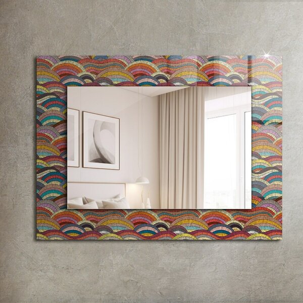 Oglindomat.ro Oglinda perete decorativa Oglinda perete decorativa Arce colorate Valuri lpp-00020876