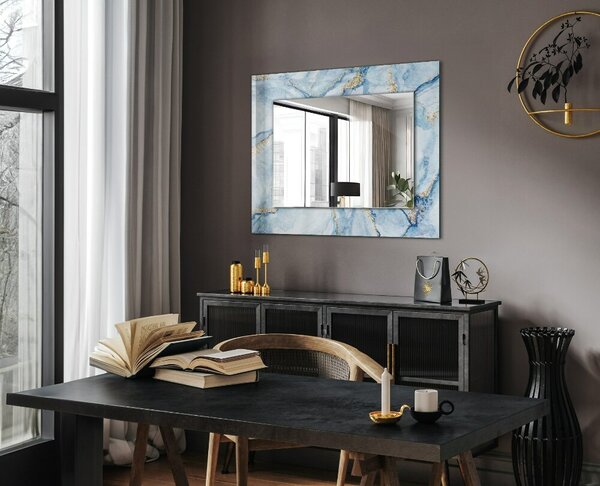 Oglindomat.ro Oglinda decor perete Oglinda decor perete Motiv abstract pe marmură lpp-00020891
