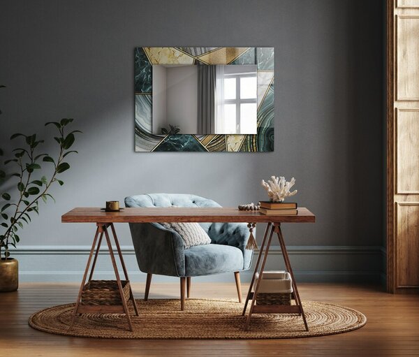 Oglindomat.ro Oglinda cu decor Oglinda cu decor Model geometric abstract lpp-00020897