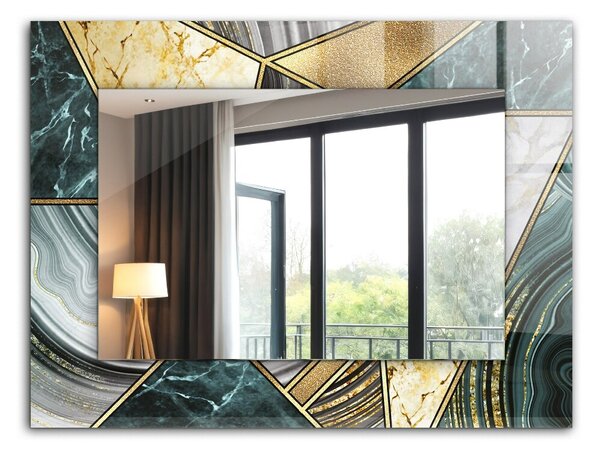 Oglindomat.ro Oglinda cu decor Oglinda cu decor Model geometric abstract lpp-00020897