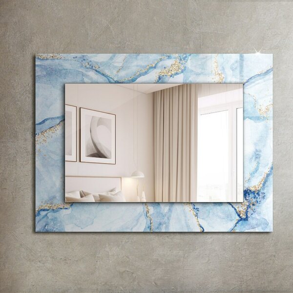 Oglindomat.ro Oglinda decor perete Oglinda decor perete Motiv abstract pe marmură lpp-00020891