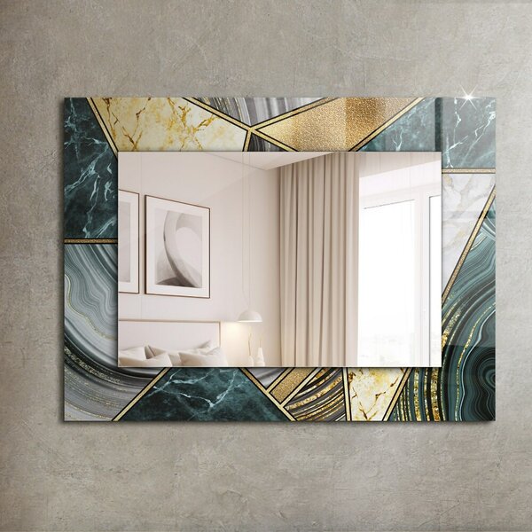 Oglindomat.ro Oglinda cu decor Oglinda cu decor Model geometric abstract lpp-00020897
