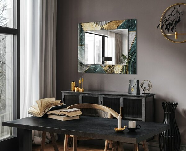 Oglindomat.ro Oglinda cu decor Oglinda cu decor Model geometric abstract lpp-00020897