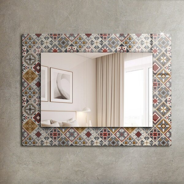 Oglindomat.ro Oglinda rama cu imprimeu Oglinda rama cu imprimeu Mozaic colorat lpp-00020950