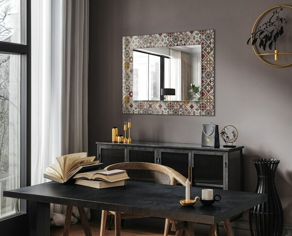 Oglindomat.ro Oglinda rama cu imprimeu Oglinda rama cu imprimeu Mozaic colorat lpp-00020950