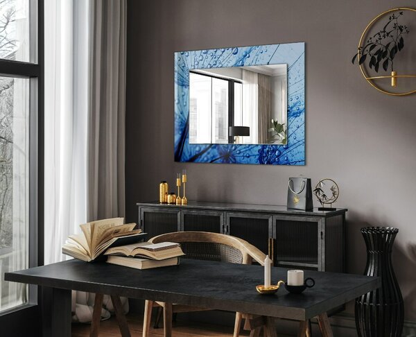 Oglindomat.ro Oglinda perete decorativa Oglinda perete decorativa Picături de apă pe evantaie lpp-00028316