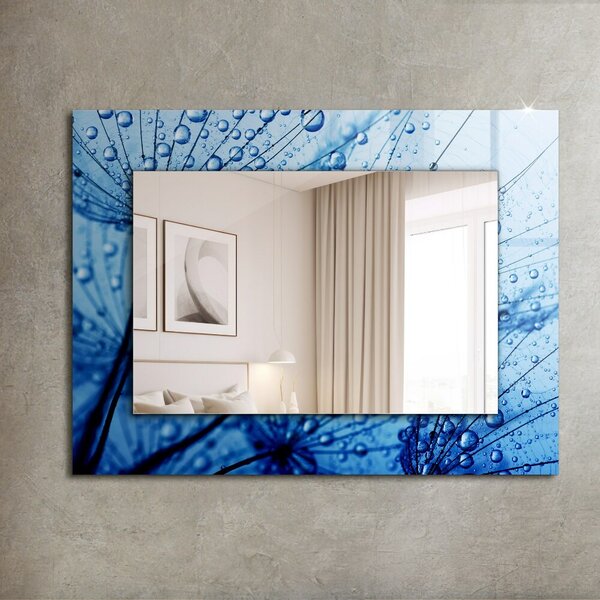 Oglindomat.ro Oglinda perete decorativa Oglinda perete decorativa Picături de apă pe evantaie lpp-00028316