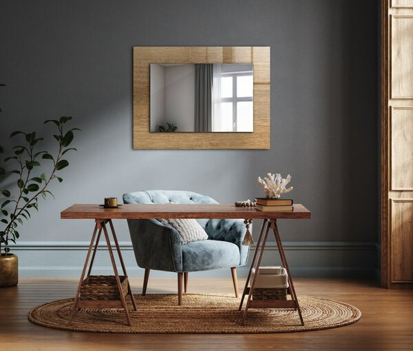 Oglindomat.ro Oglinda decor perete Oglinda decor perete Textura lemnului lpp-00053725