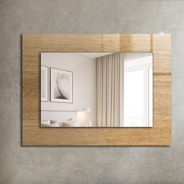 Oglindomat.ro Oglinda decor perete Oglinda decor perete Textura lemnului lpp-00053725