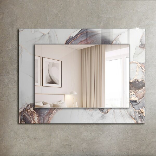 Oglindomat.ro Oglinda perete decorativa Oglinda perete decorativa Artă abstractă din marmură lpp-00053837