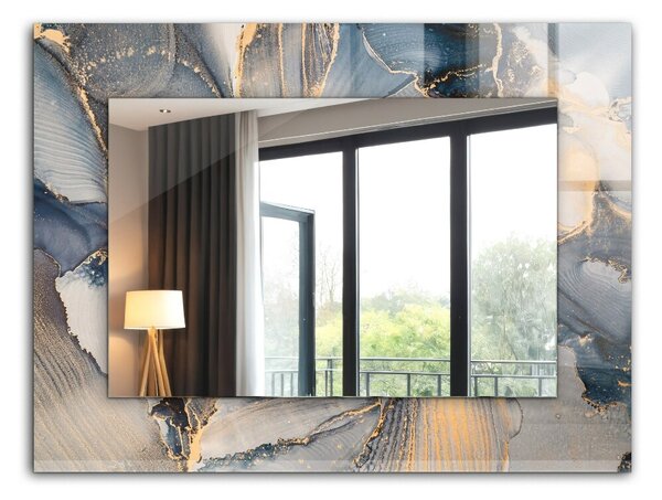 Oglindomat.ro Oglinda decor perete Oglinda decor perete Artă abstractă albastră lpp-00053836