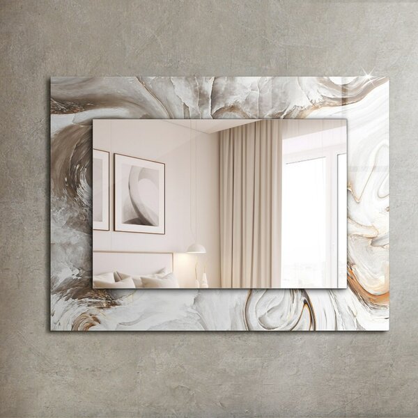 Oglindomat.ro Oglinda perete decorativa Oglinda perete decorativa Motive abstracte din marmură lpp-00053856