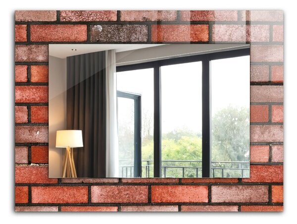 Oglindomat.ro Decoratiuni perete cu oglinda Decoratiuni perete cu oglinda Perete din cărămidă roșie lpp-00053899