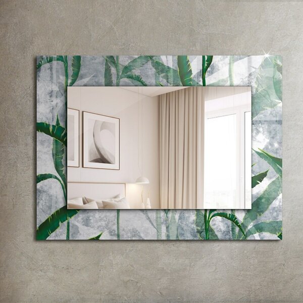 Oglindomat.ro Decoratiuni perete cu oglinda Decoratiuni perete cu oglinda Plante cu frunze verzi lpp-00053962