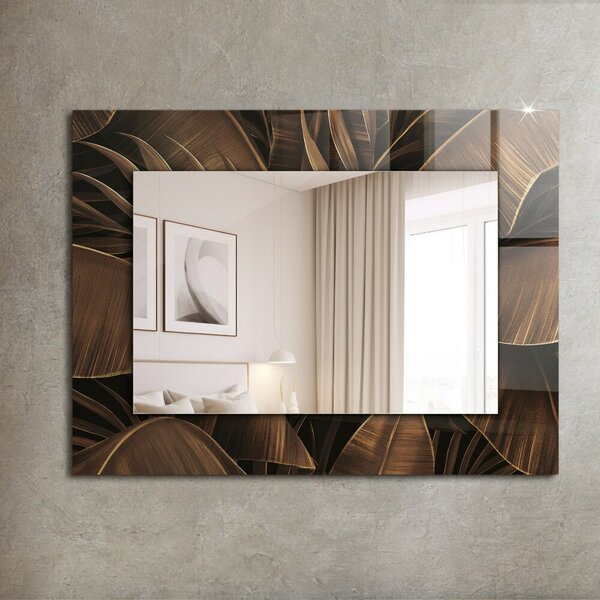Oglindomat.ro Decoratiuni perete cu oglinda Decoratiuni perete cu oglinda Frunze tropicale lpp-00054020