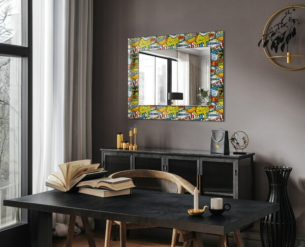 Oglindomat.ro Oglinda cu rama imprimata Oglinda cu rama imprimata Baloane colorate lpp-00072568