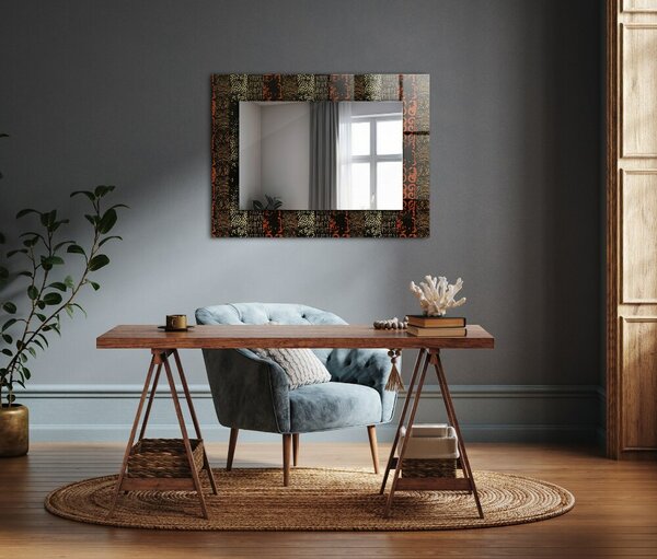 Oglindomat.ro Oglinda cu decor Oglinda cu decor Motiv ornamental etnic lpp-00072562