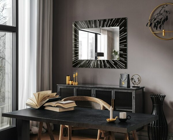 Oglindomat.ro Oglinda decor perete Oglinda decor perete Efect de viteză a luminii lpp-00072571