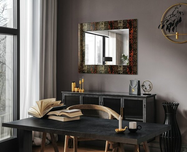 Oglindomat.ro Oglinda cu decor Oglinda cu decor Motiv ornamental etnic lpp-00072562