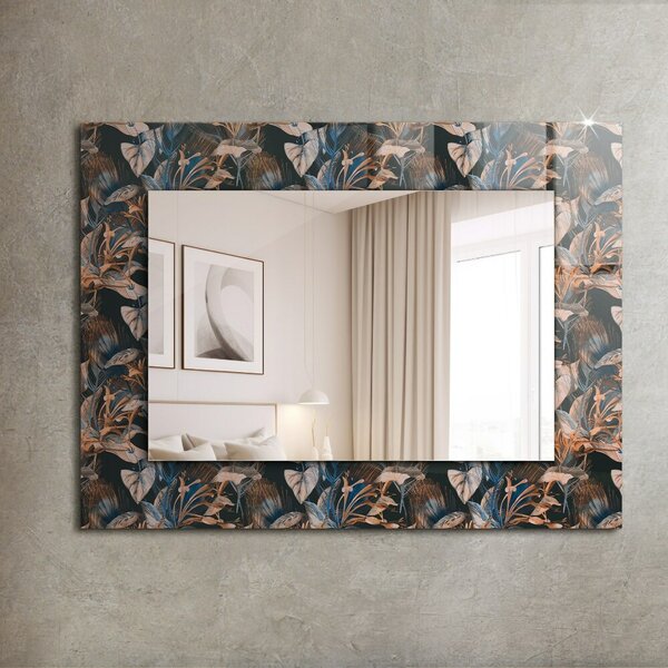 Oglindomat.ro Decoratiuni perete cu oglinda Decoratiuni perete cu oglinda Flori și frunze lpp-00072563