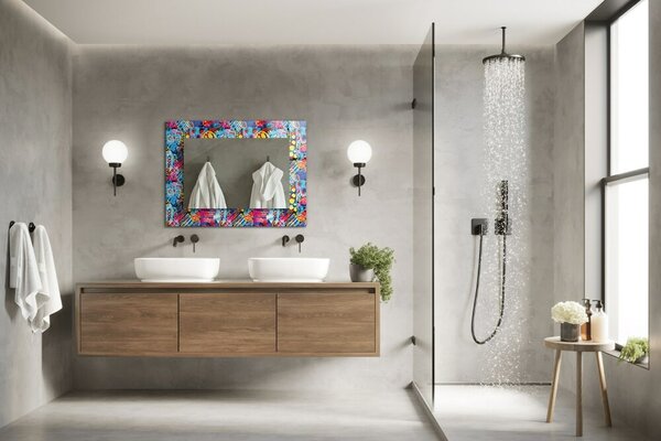 Oglindomat.ro Oglinda cu decor Oglinda cu decor Motiv abstract colorat lpp-00072621