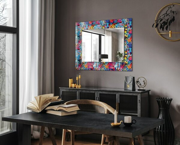 Oglindomat.ro Oglinda cu decor Oglinda cu decor Motiv abstract colorat lpp-00072621