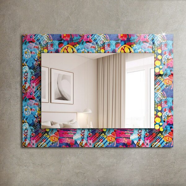 Oglindomat.ro Oglinda cu decor Oglinda cu decor Motiv abstract colorat lpp-00072621