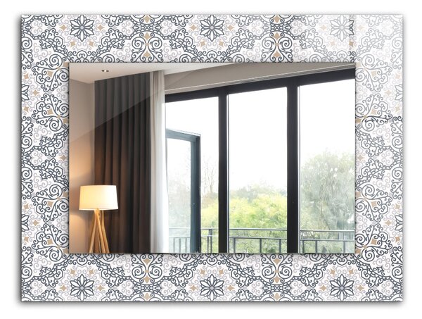 Oglindomat.ro Oglinda cu decor Oglinda cu decor Motiv de țiglă lpp-00072638