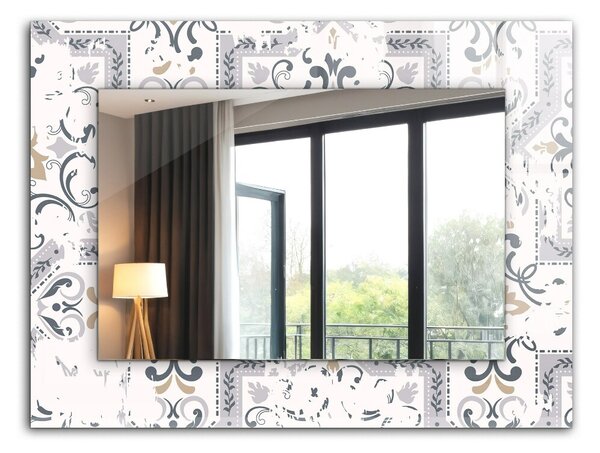 Oglindomat.ro Oglinda imprimata Oglinda imprimata Model decorativ de țiglă lpp-00072636