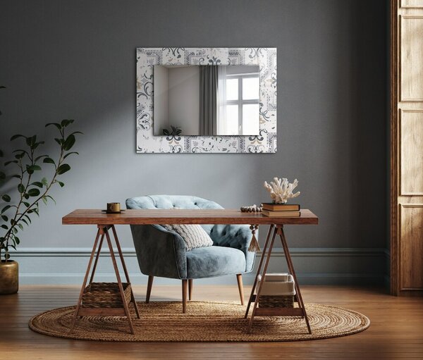 Oglindomat.ro Oglinda imprimata Oglinda imprimata Model decorativ de țiglă lpp-00072636