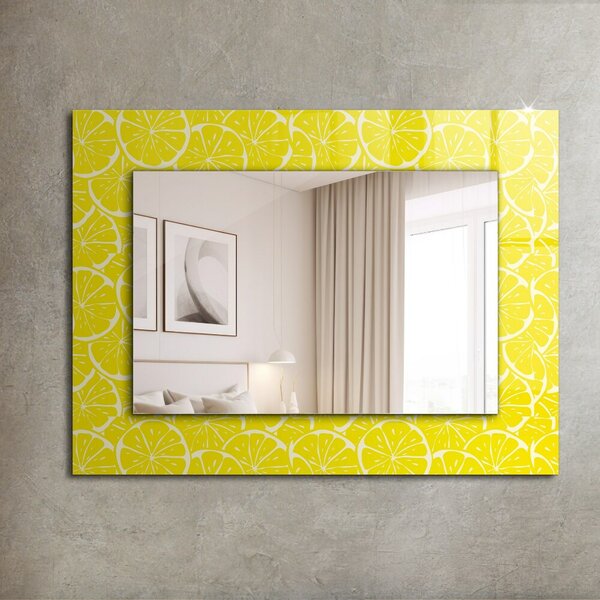 Oglindomat.ro Decoratiuni perete cu oglinda Decoratiuni perete cu oglinda Motiv cu felii de lămâie lpp-00072639