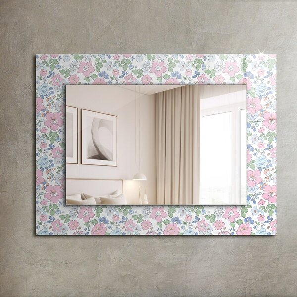 Oglindomat.ro Oglinda decor perete Oglinda decor perete Model de floare din țesătură lpp-00072643