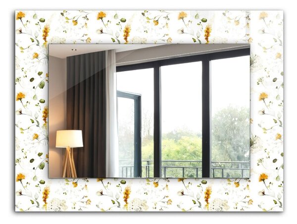 Oglindomat.ro Oglinda perete decorativa Oglinda perete decorativa Model de floare cu frunze lpp-00072644