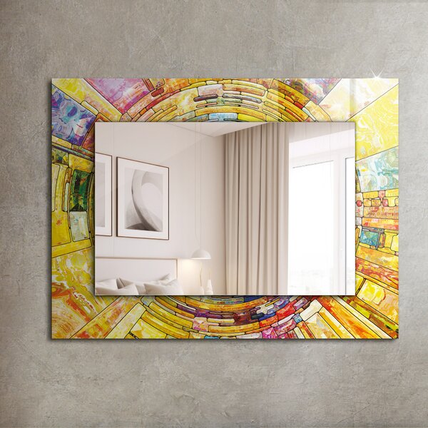 Oglindomat.ro Oglinda imprimata Oglinda imprimata Mozaic abstract colorat lpp-00072645