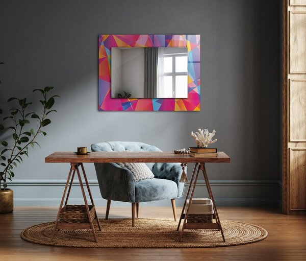 Oglindomat.ro Oglinda cu decor Oglinda cu decor Motive geometrice colorate lpp-00072648