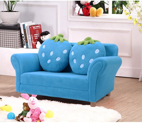 CAAL201 - Mini canapea, divan Copii - Albastru sau Roz