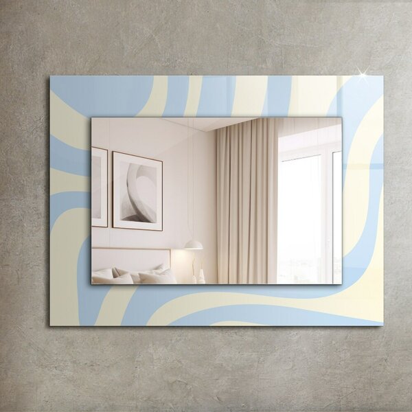 Oglindomat.ro Decoratiuni perete cu oglinda Decoratiuni perete cu oglinda Motive ondulate abstracte lpp-00072650