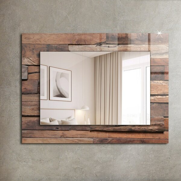 Oglindomat.ro Oglinda decor perete Oglinda decor perete Perete placat cu lemn lpp-00277223