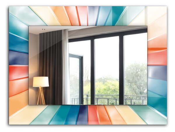 Oglindomat.ro Oglinda cu decor Oglinda cu decor Raze de lumină colorate lpp-00072658