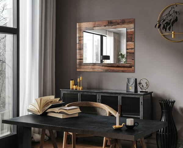 Oglindomat.ro Oglinda decor perete Oglinda decor perete Perete placat cu lemn lpp-00277223