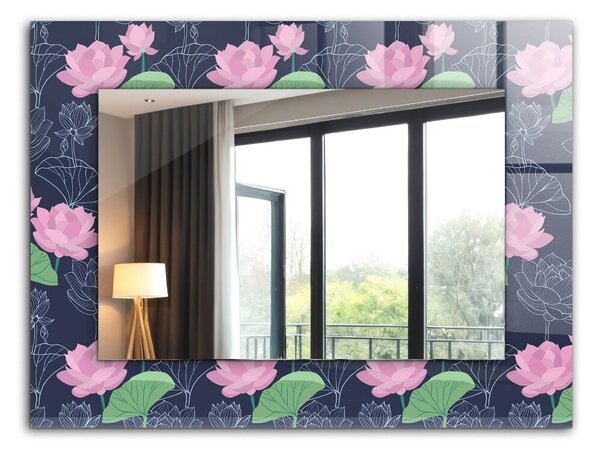 Oglindomat.ro Decoratiuni perete cu oglinda Decoratiuni perete cu oglinda Flori de lotus roz lpp-00277219