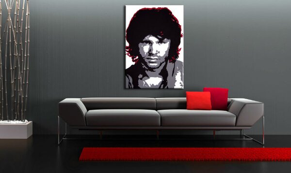 Tablou pictat manual POP Jim Morrison 1-piese (tablouri)