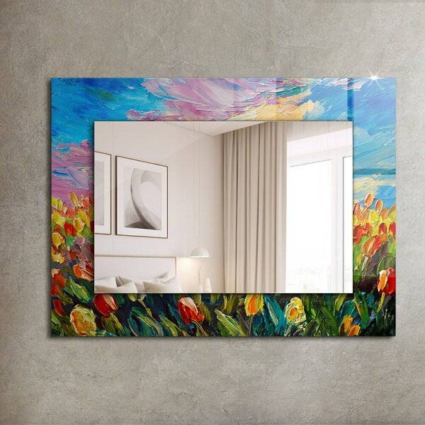 Oglindomat.ro Decoratiuni perete cu oglinda Decoratiuni perete cu oglinda Câmp de lalele lpp-00277229