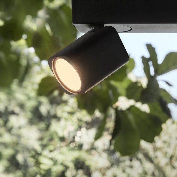 Ideal Lux - Spot LED de perete RUDY, 2x GU10, 7W, 230V, CRI 90, negru