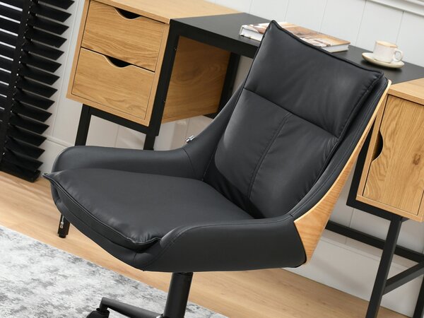 Fotoliu de birou Leoss (negru). Promo -17%. 1136341